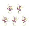 Set Of 5 Easter Spring Colorful Eggs Napkin Rings Napkin Holders For Table Decorations And Party Supplies