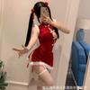 Christmas lingerie sexy pure lust abstinence erotic clothes women's red cheongsam uniform pajamas