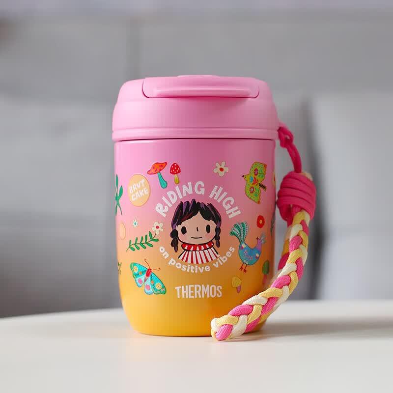 Термокружка THERMOS Dual-Drink с трубочкой