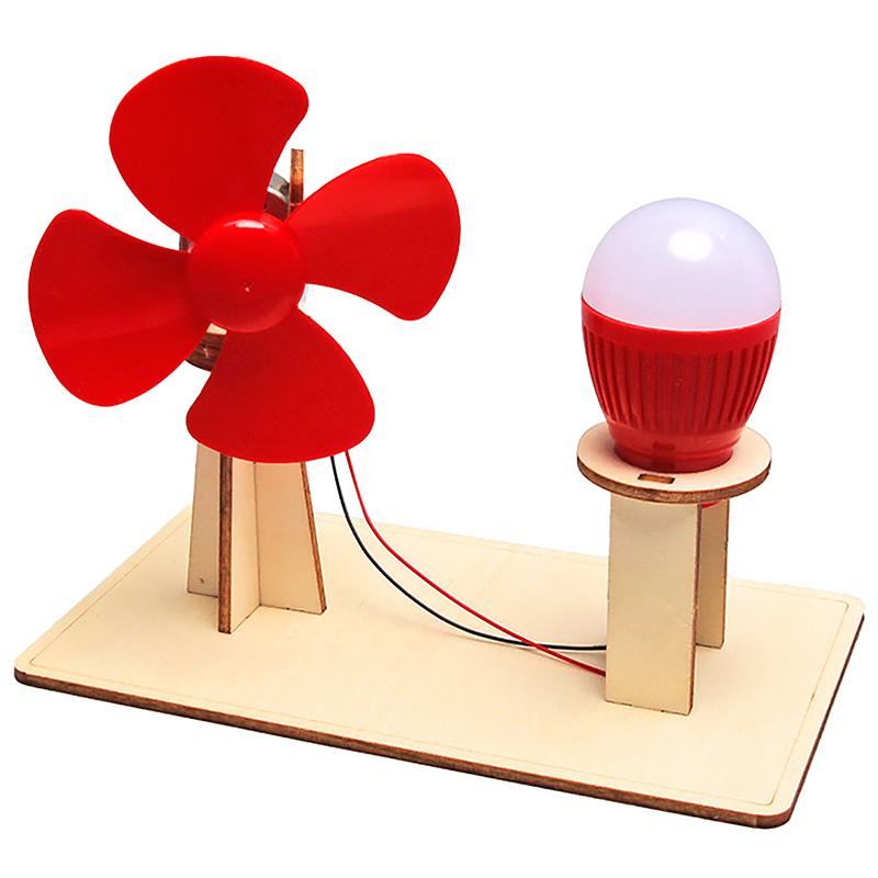 Diy Wind Generator Model Kids Science Toy Stem Technologia Gadget Wooden Physics Kit Educational Learning Toy For Children