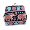 Bohemian Mini Coin Purse: 4-Inch Clip Bag for Cards, Ladies' Clutch