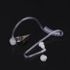 Two Way Radio Headset Acoustic Tube Single Air Conduit Replacement Transparent Coil Air Tube Earplug With Metal Clip
