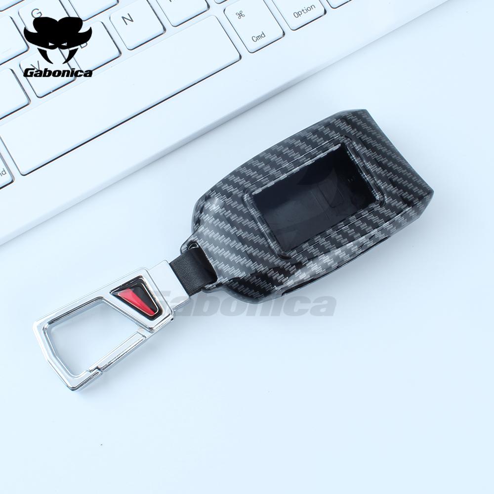 Abs Carbon Fiber Car Remote Key Fob Case Cover Bag Protector Fit For Easycar Ideal Remote Control Keyless Accessories