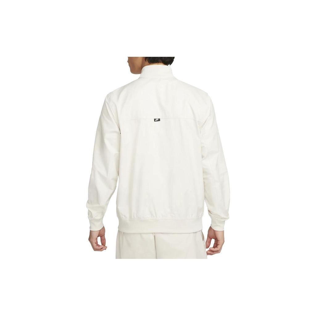Nike Veste Homme Couleur Unie Col Zippé Veste Blanche DM6822-104