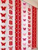 Double Happiness Wedding Curtain Set with 3D Butterfly & Pendant Decoration for Room