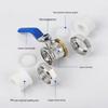 PPR Double Union Manual Hot Melt Ball Valve
