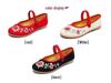 Old Beijing Women's Embroidered Cloth Shoes, Non-Slip Flat Hanfu Style with Beef Tendon Sole