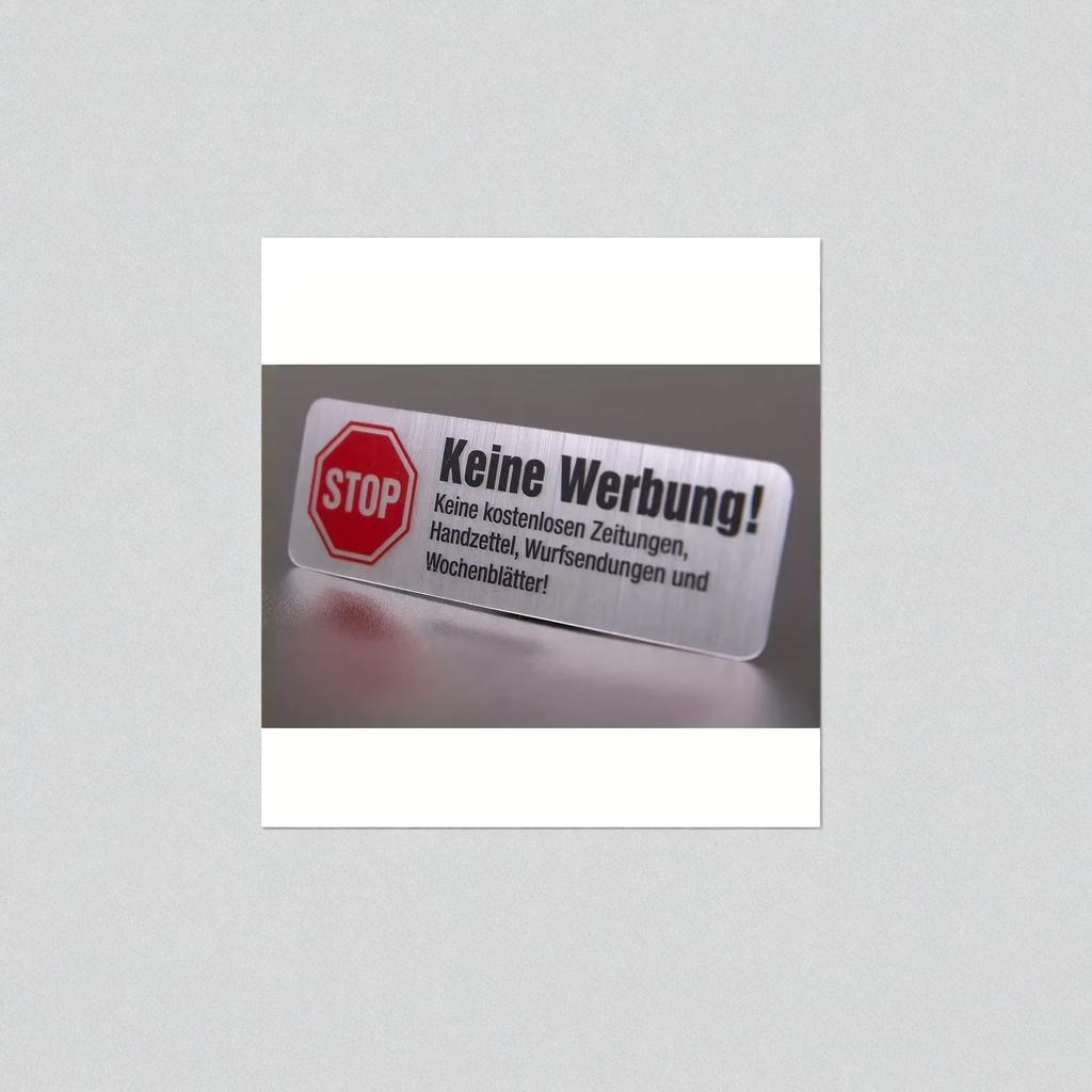 5PCS No Advertising No Newspaper Mailbox Stickers Self Adhesive Mailbox Decals