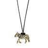Fashionable Zebras Print Adjustable Length Necklace for Women Stylish Neck Chain Jewelry Perfect Gift