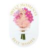 1Pcs Flower Gift Cards New Year Gift for Family Festival Valentine's Day Lover Christmas Business Supplies Thank You Cards