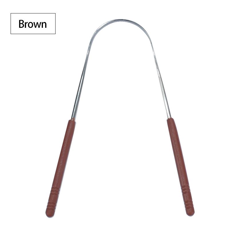 Tongue Scraper Stainless Steel Tongue Cleaner Professional Teeth Cleaner Kit Metal Adults Eliminate Dental Tools