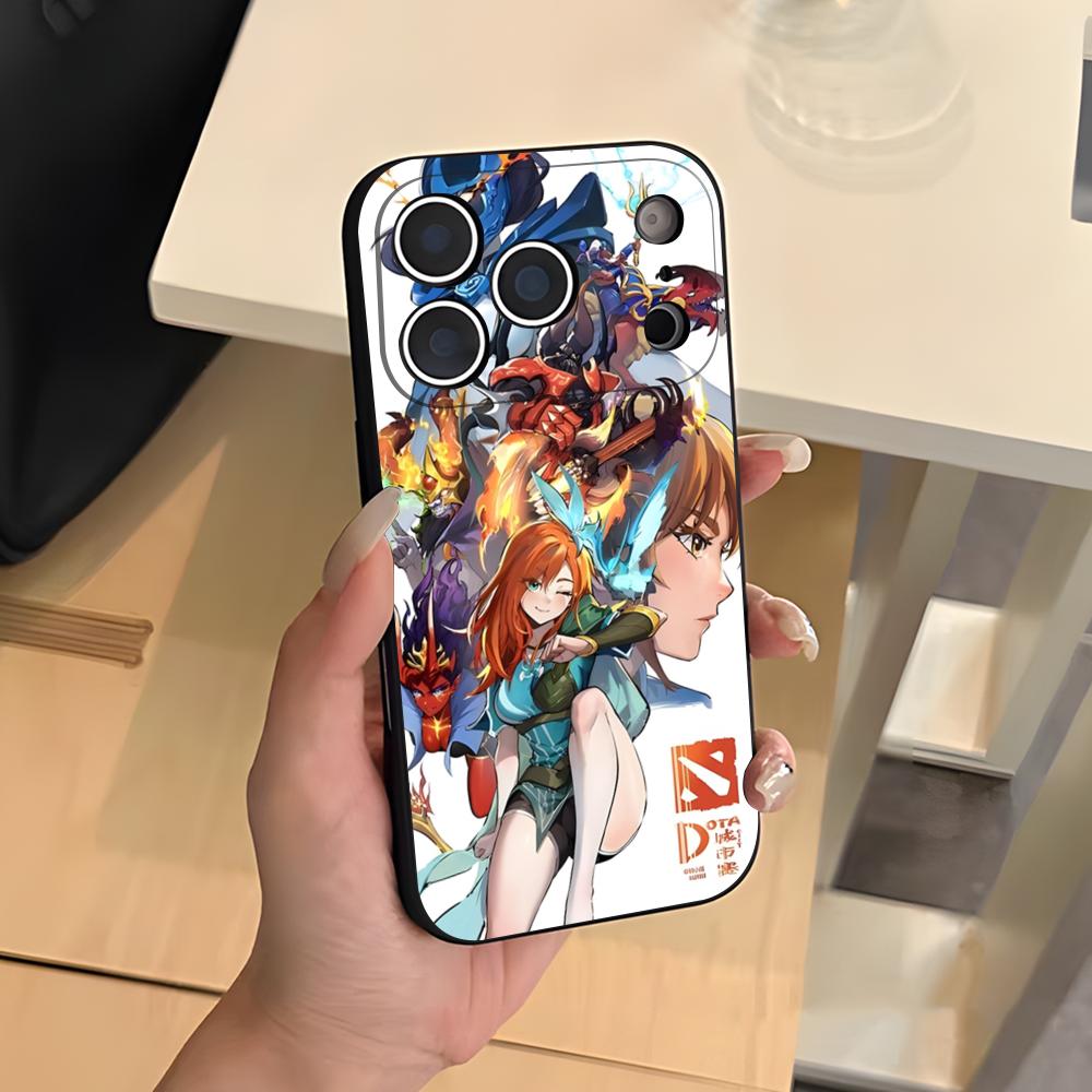 D-Dota 2 Cool Phone Case For IPhone 17 Air 16 E Pro Max 15 14 13 Mini 12 Pro 11 Max Plus Black Soft Shell