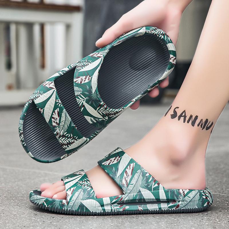 Fashion Living Room Slippers Walk Around Home Original Mens Slippers for Man Slides Shoes Mens Summer Sandals Flip Flop House Slipper