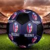 SIZE 5 Bologna FC Soccer Ball Colorful All Ages Machine Stitched PVC Competition Ready Durable High-Bounce