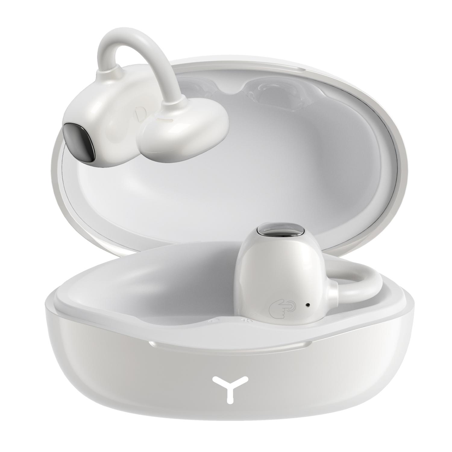 

HILEO Hi85 Ear-Clip Wireless Headphones Bluetooth-Compatible Stereo Earbuds Button/Touch Operation ENC Earphones Black