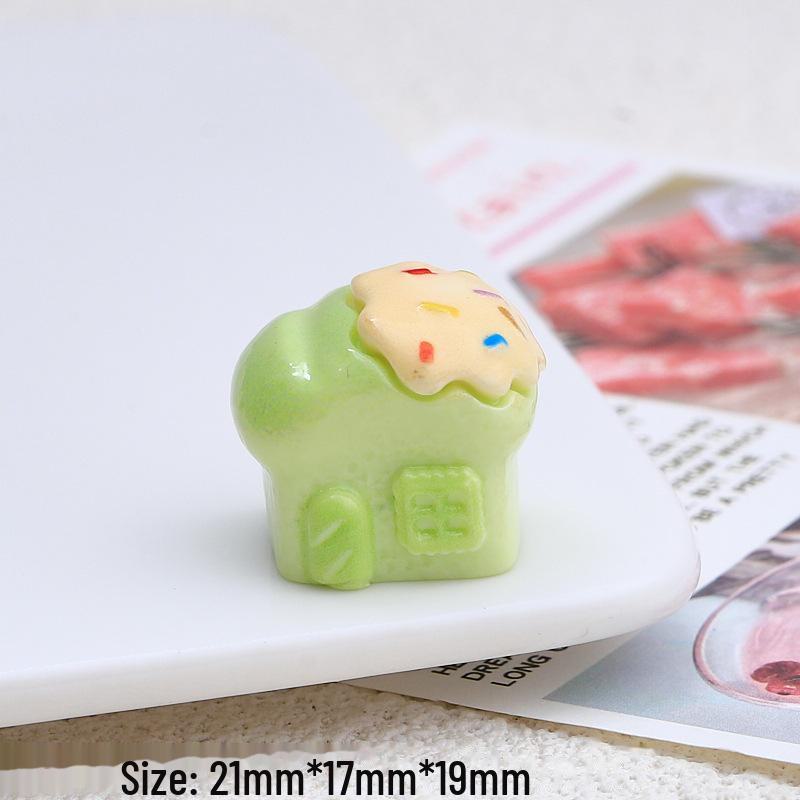 Handmade Resin Accessories: DIY Shoe Buckle, Jewelry Material, 3D Cartoon, Colorful Bakery Play Items.
