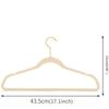 43CM Seamless Flocking New Golden Hook Flocking Hanger Dry and Wet Wardrobe Storage Adult Magic Hanger