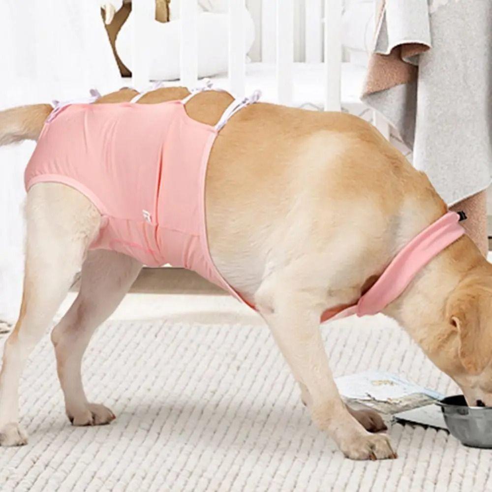 Adjustable Anti-licking Pet Clothes with Straps Dog Surgery Clothes  Weaning