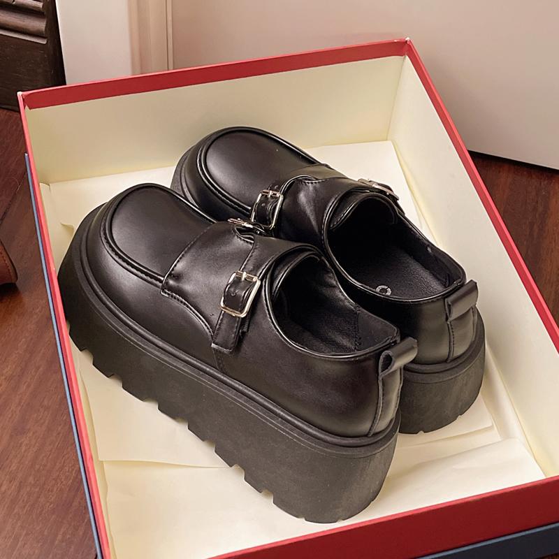 Fashion Women's Platform Loafers Female Luxury Brand High Quality Leather Shoes 2025 Trend Casual Slip On Ladies Flats Shoes