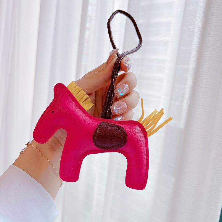 Mini Creative Horse Bag Pendant Cute Cartoon Keychain Multi Functional Decor