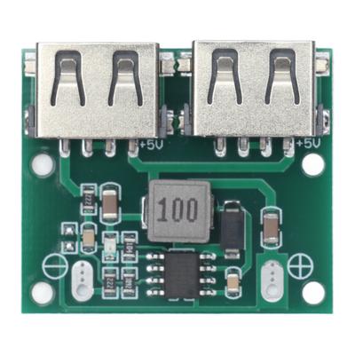 Buck töltő DC-DC kettős USB kimenet 9V 12V 24V - 5.2V 3A töltésszabályozó modul