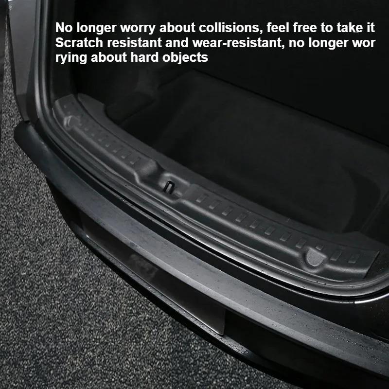 TPE Trunk Guards for Tesla Model Y Juniper 2025 Rear Trunk Door Sill Protector Cargo Threshold Sill Cover Car Rear Bumper Guards
