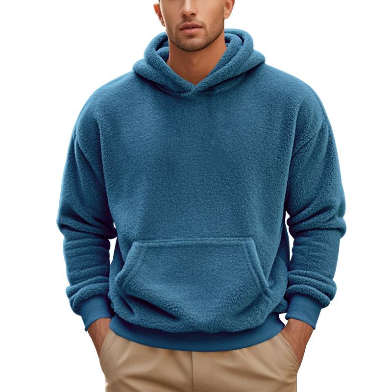 Grote Maat Nieuwe Heren Herfst Winter Dubbelzijdig Fluweel Hooded Cover Casual Losse Hoodie Heren
