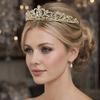 New Silver Color Bridal Tiara Rhinestone Sparkling Wedding Hair Accessories Hair Crown Bridal