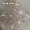 5D Sparkle Clear Diamonds Colorful Thin Little Bow Tie Bowknot Adhesive Nail Art Stickers Decals Manicure Ornaments Suppliers