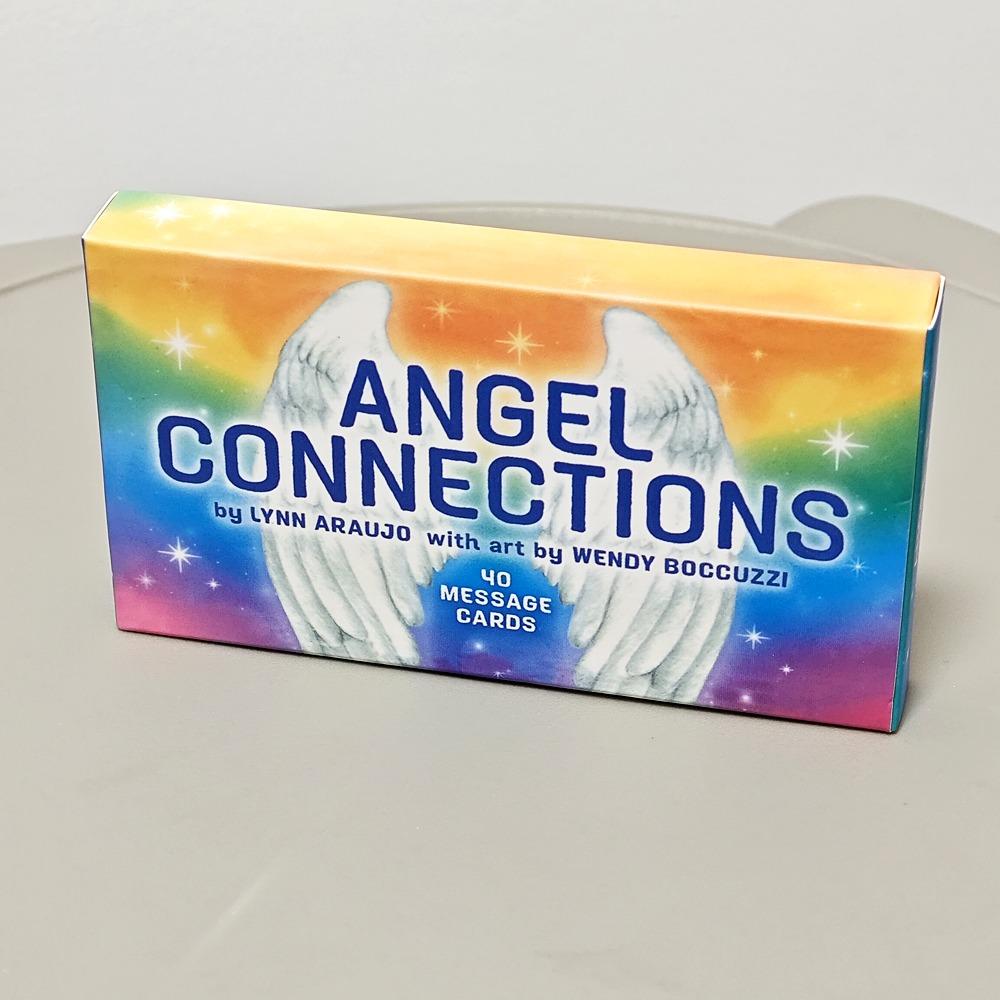 40 Message Cards Angel Connections 10.5*6cm Present Visual Images of An Angel Sign with Messages To Receive Angel’s Blessing