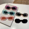 Vintage Oval Women Sunglasses Stylish Candy Color Cloud Shaped Rim Shades New Trendy Punk Brand Design UV400 Eyewear