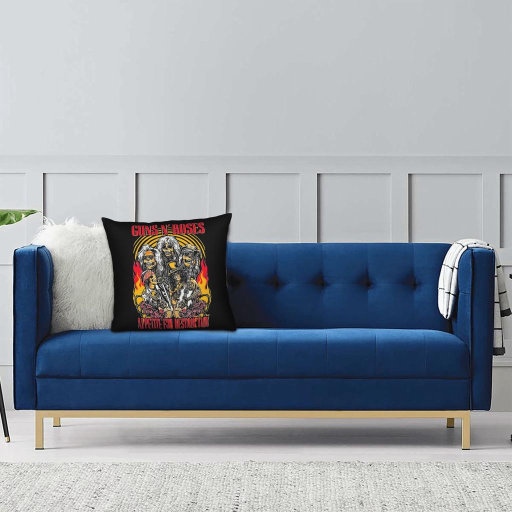 Federa Cuscino Banda Rock G-Guns N Roses Morbido Poliestere Copricuscino Decorazioni Copricuscino da Lancio Casa 40*40