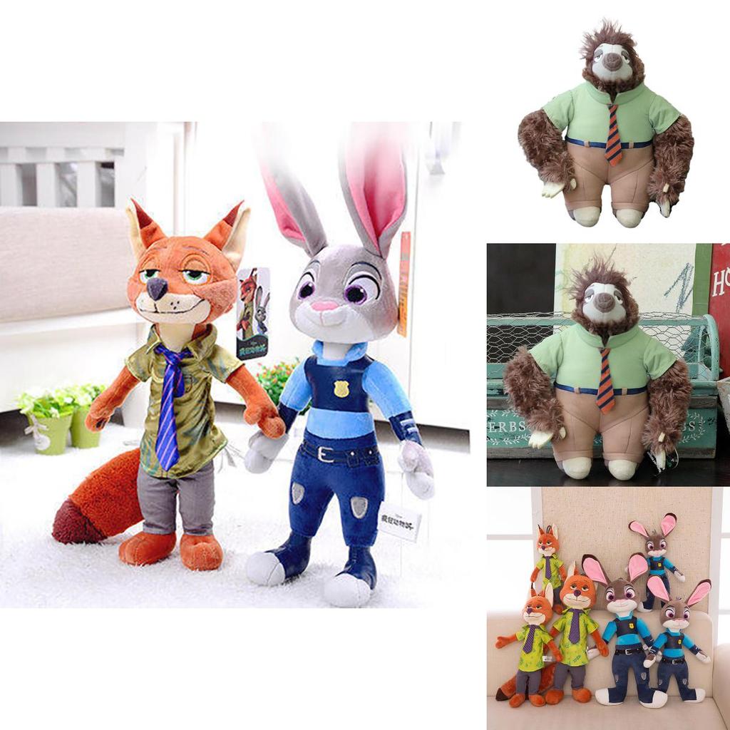 Crazy Animal City Plyšová hračka Králík Judy Liška Plyšové zvířátko Panenka Polštář Figurka
