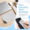 2-in-1 Microfiber Keyboard Palm Rest Dust Cover, Screen Cleaning Cloth Protector for MacBook Pro 13-16 Inch Laptops