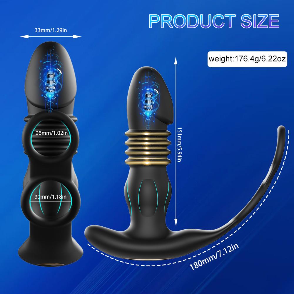 APP Remote Control Prostate Massager Vibrator Male Wireless Bluetooth Anal Butt Plug for Men Dildo Vibrating Adult Sex Toys