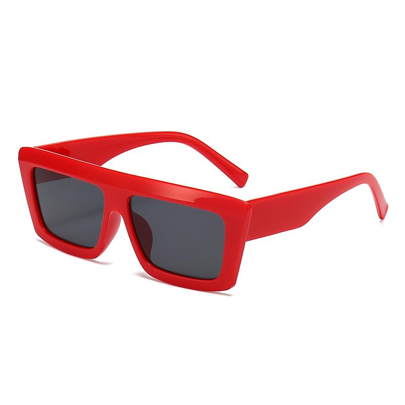 

New Internet Celebrity Square Frame Slimming Fashion Trendy Retro Versatile Sunglasses For Women 5359 красный