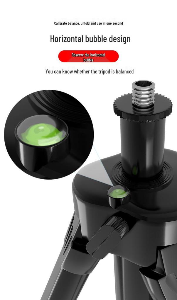 Laser Level Tripod Stand with Telescopic Rod and Infrared Bracket