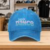 1pc Just Dance Baseball Cap For Unisex Washed Duckbill Hat Suitable For Outdoor Sports Parties Lightweight Hook Loop Cl