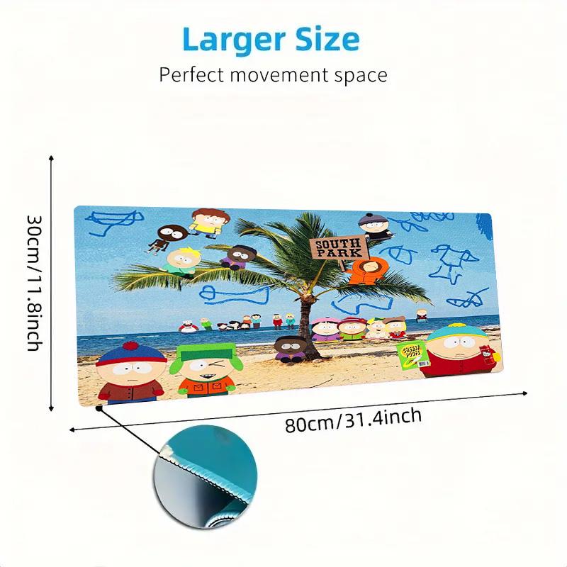 Cartoon Park South Color Mouse Pad Large Gaming Table Cushion Non-slip Laptop Tablet Big Mousepad XXL Mat Mini PC Playmat With Lock Edge