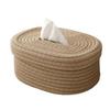 1PC Tissue Box Cotton Rope Woven Tissue Box Storage Box Desktop Storage Box Pumping Paper Box Home Office Room Car Decor Tissue Box