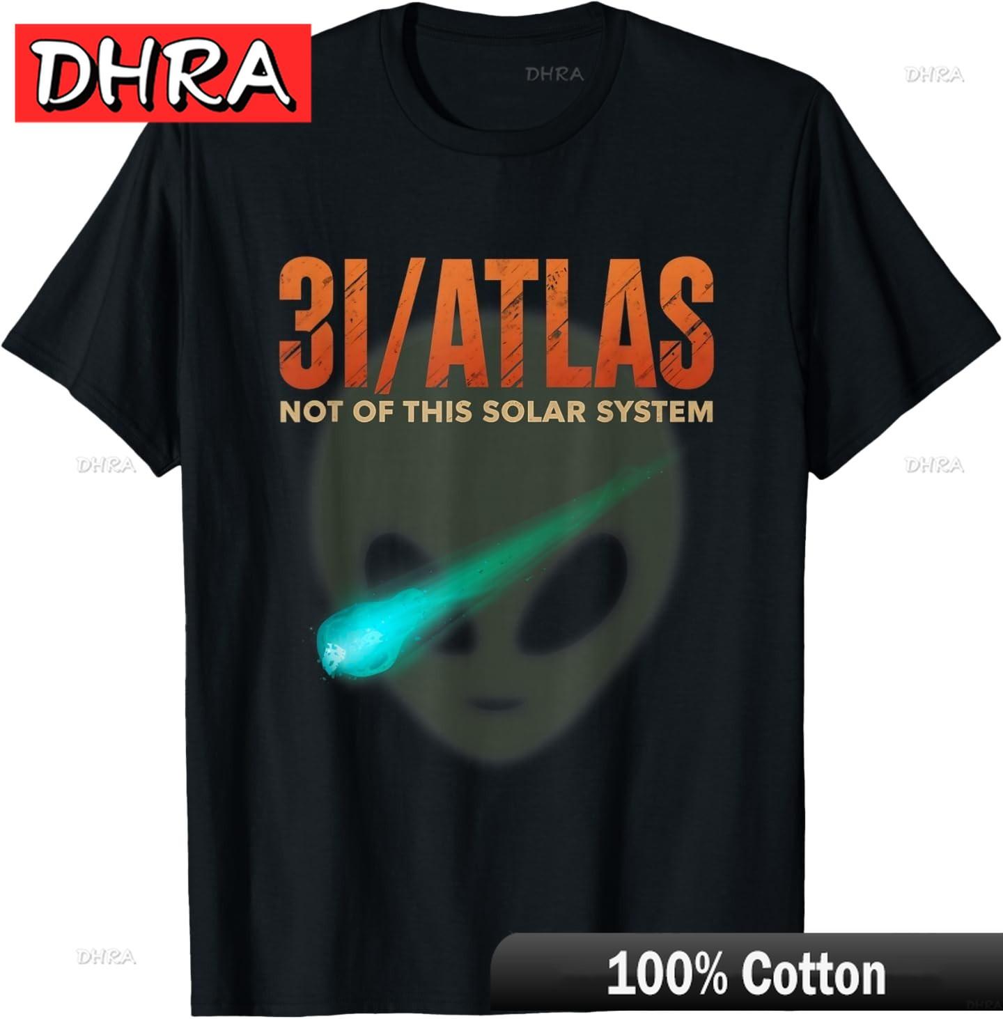 

3IAtlas Interstellar Visitors Aliens TShirt Cool Modern Cool Graphic Tops Retro Urban Stylish Tops Shirts for Gym Shirts Unisex 4XL
