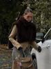 Autumn/Winter Mink Fur High Collar Sleeveless Vest Shawl 