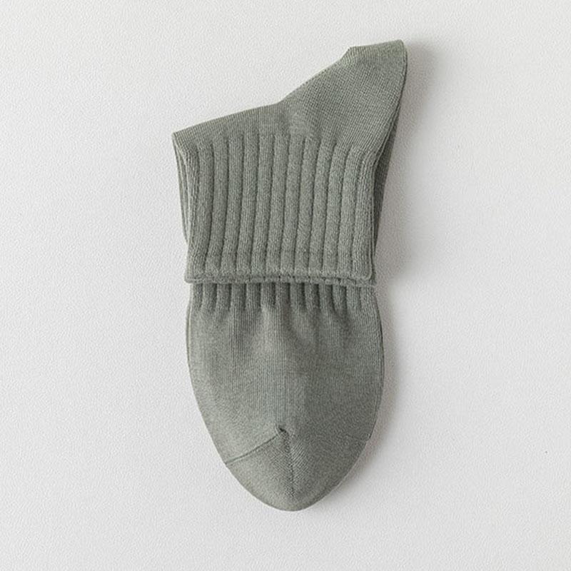 5 Pairs/Lot Men Socks Breathable Solid Color Outdoor Sport Middle Tube Casual Sock