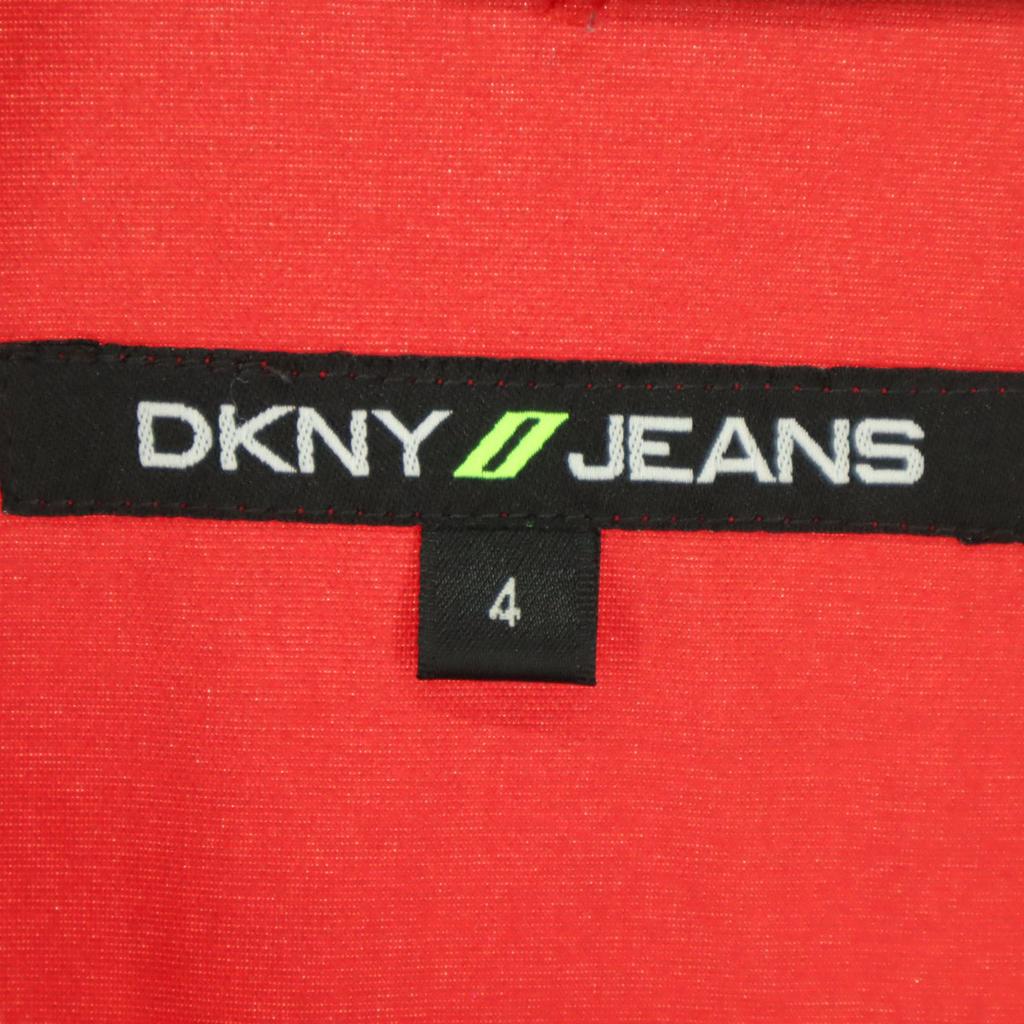 Beauty Products DKNY JEANS English Letters Long Sleeve Nylon Jacket 4 Red Women Used