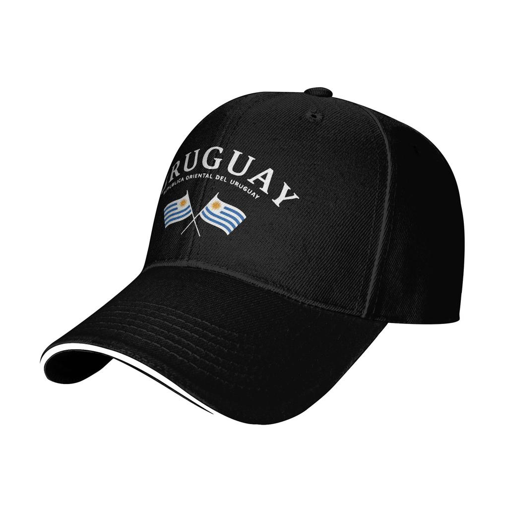 Uruguay Crossed Flags Vintage College Style Custom Baseball Caps Mens Printing Female Beach Coquette Hat Hip Hop Trucker Cap