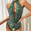 Ladies Erotic Lingerie Sexy Backless Lace Hollow Set Without Steel Rings