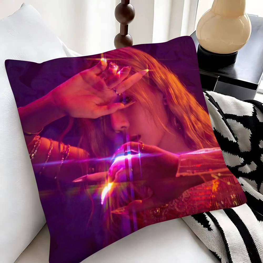 Singer Kpop Winter Pillow Case Fashion Square Pillowcase Bedroom Sofa Room Ins Decoration Leisure