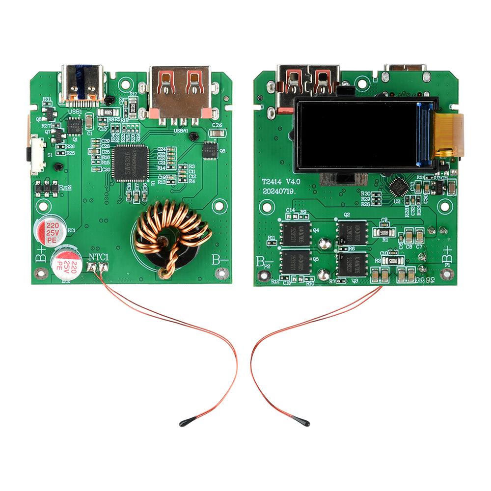 TFT Color Digital Display 100W Fast Charging Power Bank Motherboard with 4S Battery Protection Board PD QC Quick Charge Module