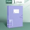 Transparent A4 Document Binder with Multi-Layer Insert Pages for Loose-Leaf Organization