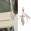 Lightweight Sturdy Fabric Ballet Shoe Charm Keychain Elegant Craftsmanship Multi Purpose Decoration for Bags and Clothing